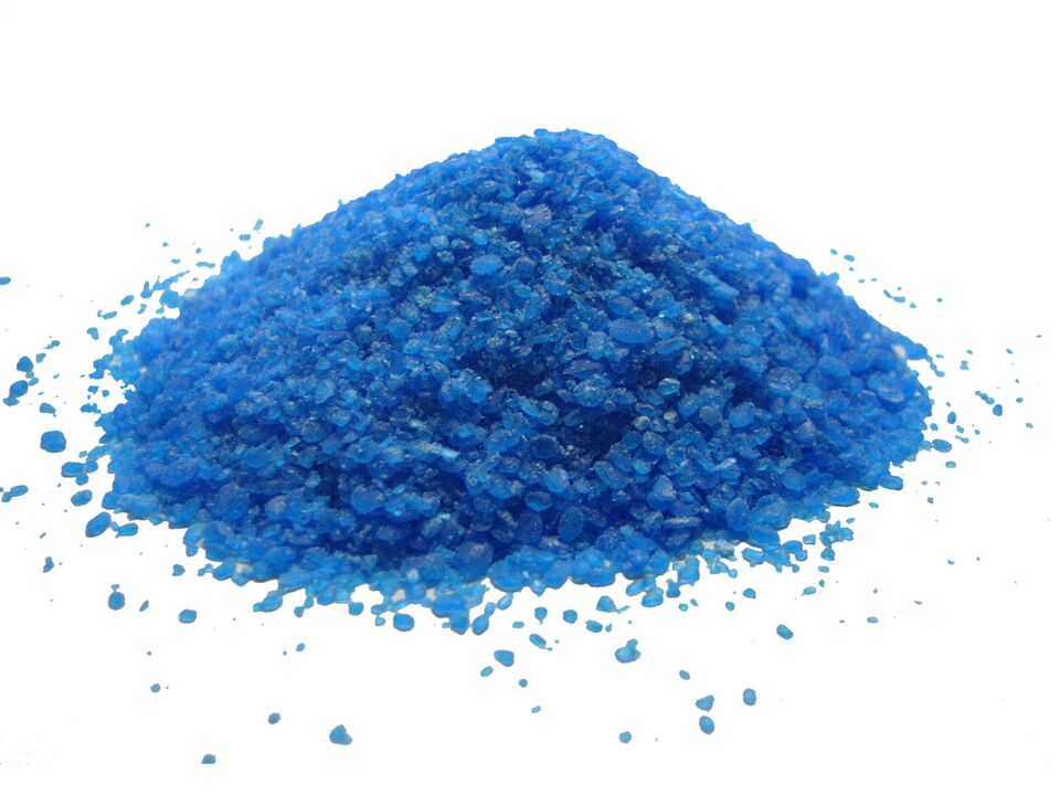 Sulfate de cuivre pour la préparation de solution antimycosique et de pommade